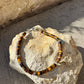 Tiger's eye sterling silver beaded / gemstone bracelet