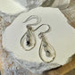 Rainbow Moonstone Dangle Earrings, Sterling Silver Earrings, Teardrop Earrings, Moonstone with Black Tourmaline, Moonstone Jewelry