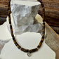 Tiger's eye sterling silver ankle bracelet / ankle bracelet