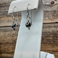 Dainty Navajo pearl drop / dangle sterling silver earrings