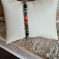 Navajo pearl bracelet with Onyx and Spiny Oyster/ sterling silver gemstone beaded bracelet