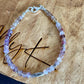 Auralite 23 Cacoxenite Gemstone bracelet / Rare Natural Auralite sterling silver beaded gemstone bracelet