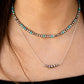 Navajo Pearl Necklace, Sterling Silver Necklace, Graduated Bar Necklace, Horizontal Necklace, Handmade Jewelry, Western Jewelry