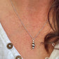 Navajo Pearls Pendant Charm, Sterling Silver Satellite Chain, Navajo Necklace, Authentic Native American Jewelry, Gift For Her