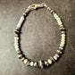 Navajo pearl, white turquoise gemstone bracelet / sterling silver beaded gemstone bracelet