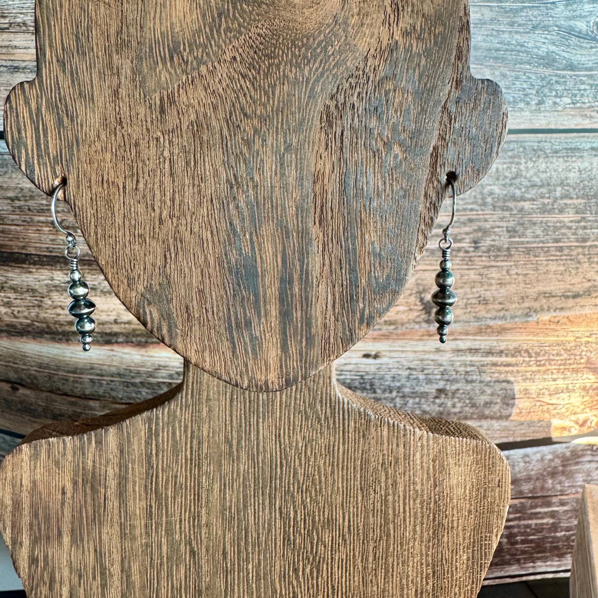 Navajo Pearl Dangle Earrings, Sterling Silver Drop Earrings, Navajo Pearl Earrings, Handmade Jewelry, Gift for Her