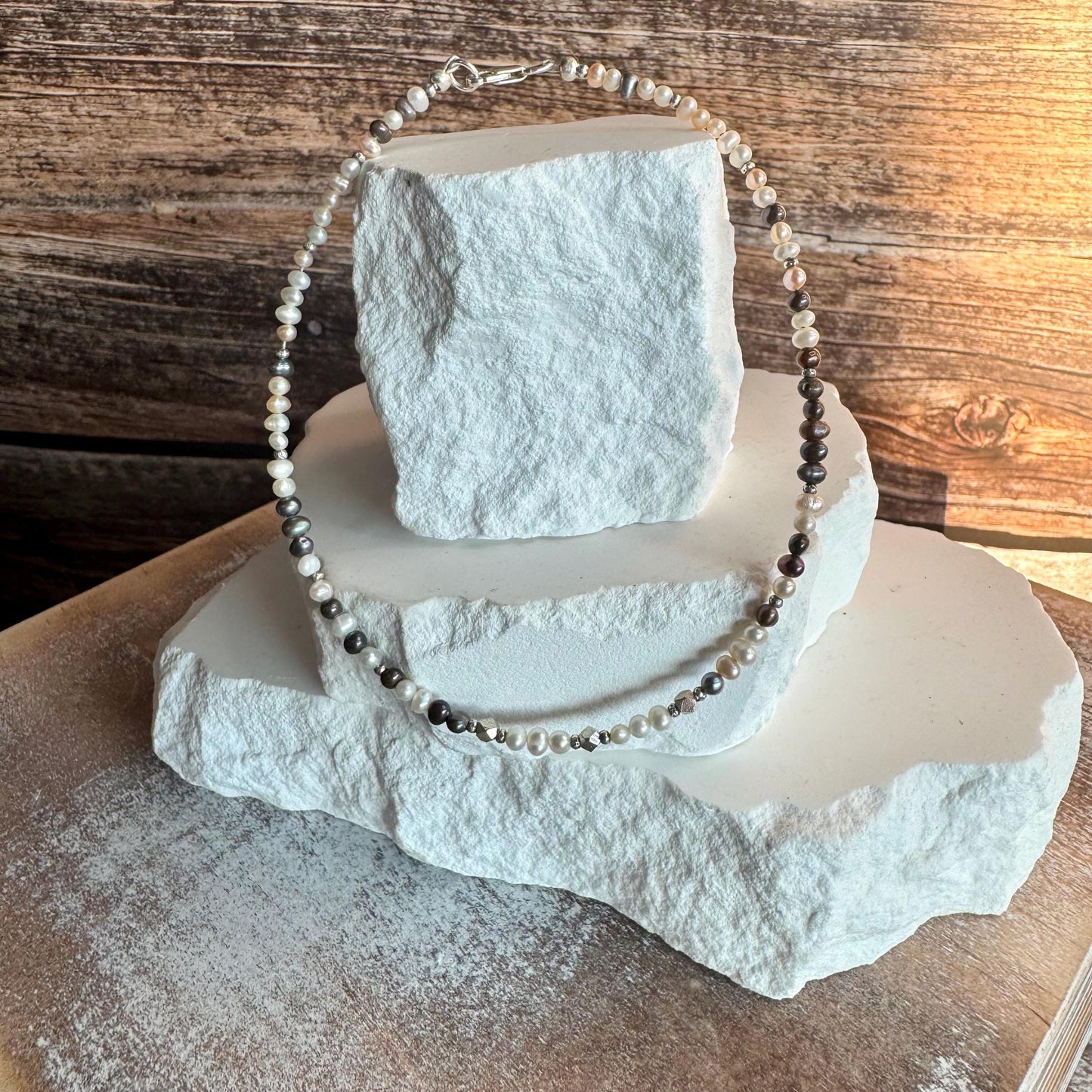 Dainty Ankle Bracelet with Freshwater Pearl, Sterling Silver Jewelry, Ankle Bracelet, Elegant Pearl Anklet, Gift Idea