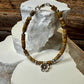 Jasper bracelet / sterling silver beaded gemstone bracelet