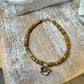 Jasper bracelet / sterling silver beaded gemstone bracelet
