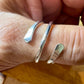 Sterling Silver Double Coil Ring: Handmade Thumb Ring