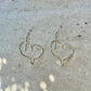 Handmade Seamless Heart Sterling Silver Earrings, Custom Heart Earrings, Romantic Jewelry, Gift for Her