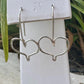 Handmade Seamless Heart Sterling Silver Earrings, Custom Heart Earrings, Romantic Jewelry, Gift for Her
