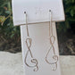 Sterling Silver Treble Clef Dangle Earrings – Unique Seamless Design (20g or 18g Option)