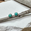 Kingman Turquoise Stud Earrings, Sterling Silver Posts, Minimalist Jewelry, Dainty 4mm or 6mm Earrings, Gift Idea