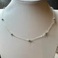 Sterling Silver Cable Chain with Turquoise Spacer Necklace, Turquoise Jewelry, Southwestern Style, Gift for Her, Unique Gemstone Necklace