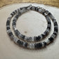 Black Tourmaline Rutilated Quartz Double Wrap Bracelet, Unique Sterling Silver Gemstone Bracelet, Tourmaline Bracelet, Gift Idea