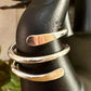 Double Coil Bypass Ring, Stylish Thumb Ring, Coil Ring, Modern Bypass Jewelry, Gift for Her, Unique Design