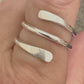 Double Coil Bypass Ring, Stylish Thumb Ring, Coil Ring, Modern Bypass Jewelry, Gift for Her, Unique Design