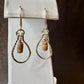 Picture Jasper Teardrop Earrings on Sterling Silver Wire - Women's Jasper Jewelry
