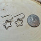 Sterling Silver Star Dangle Earrings – Minimalist Celestial Jewelry