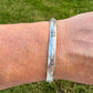 Sterling Silver Flower Vine Cuff Bracelet: Nature-Inspired Jewelry