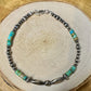 Navajo Pearl Turquoise Anklet, Sterling Silver Anklet, Boho Anklet, Southwest Jewelry, Summer Jewelry