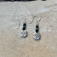 Southwestern Pendant Turquoise Earrings, Onyx Dangle Earrings, Turquoise Dangles, Boho Jewelry, Unique Earrings, Southwest Earrings