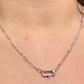 Paperclip Chain Necklace with Charms and Gemstone, Carabiner necklace, Personalized Gift