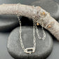 Paperclip Chain Necklace with Charms and Gemstone, Carabiner necklace, Personalized Gift