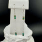 Sterling Silver Chain Dangle Earrings, Turquoise Gemstone Earrings, Boho Jewelry, Sterling Silver Earrings, Gift for Her