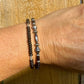 Black Onyx Navajo Pearl Double Wrap Bracelet, Sterling Silver Bracelet, Southwest Jewelry, Western Jewelry, Layered Bracelet