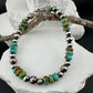 Stretch Kingman Turquoise Navajo Pearl Stretch Bracelet, Natural Gemstone Jewelry, Turquoise Jewelry