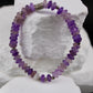Stretch Amythyst Bracelet with Sterling Silver, Stretch Bracelet, Natural Gemstone Jewelry, Handmade Bracelet