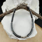 Hematite Beaded Bracelet, Sterling Silver Gemstone Bracelet, Unisex Bracelet