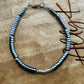 Hematite Beaded Bracelet, Sterling Silver Gemstone Bracelet, Unisex Bracelet