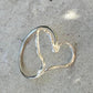 Sterling Silver Heart Ring, Thumb Ring, Sideways Heart Ring, Homemade Ring, Minimal Style, Statement Ring