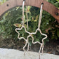 Handmade Seamless Star Sterling Silver Earrings, Custom Star Earrings, Celestial Jewelry, Gift for Her
