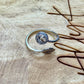 Sterling Silver Open Bezel Black Herkimer Gemstone Ring, Adjustable Leaf Accent Ring, Gemstone Jewelry, Gift for Her