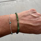 Stretch Russian Jade Bracelet, Stretch Beaded Bracelet, Natural Gemstone Jewelry, Handmade Bracelet