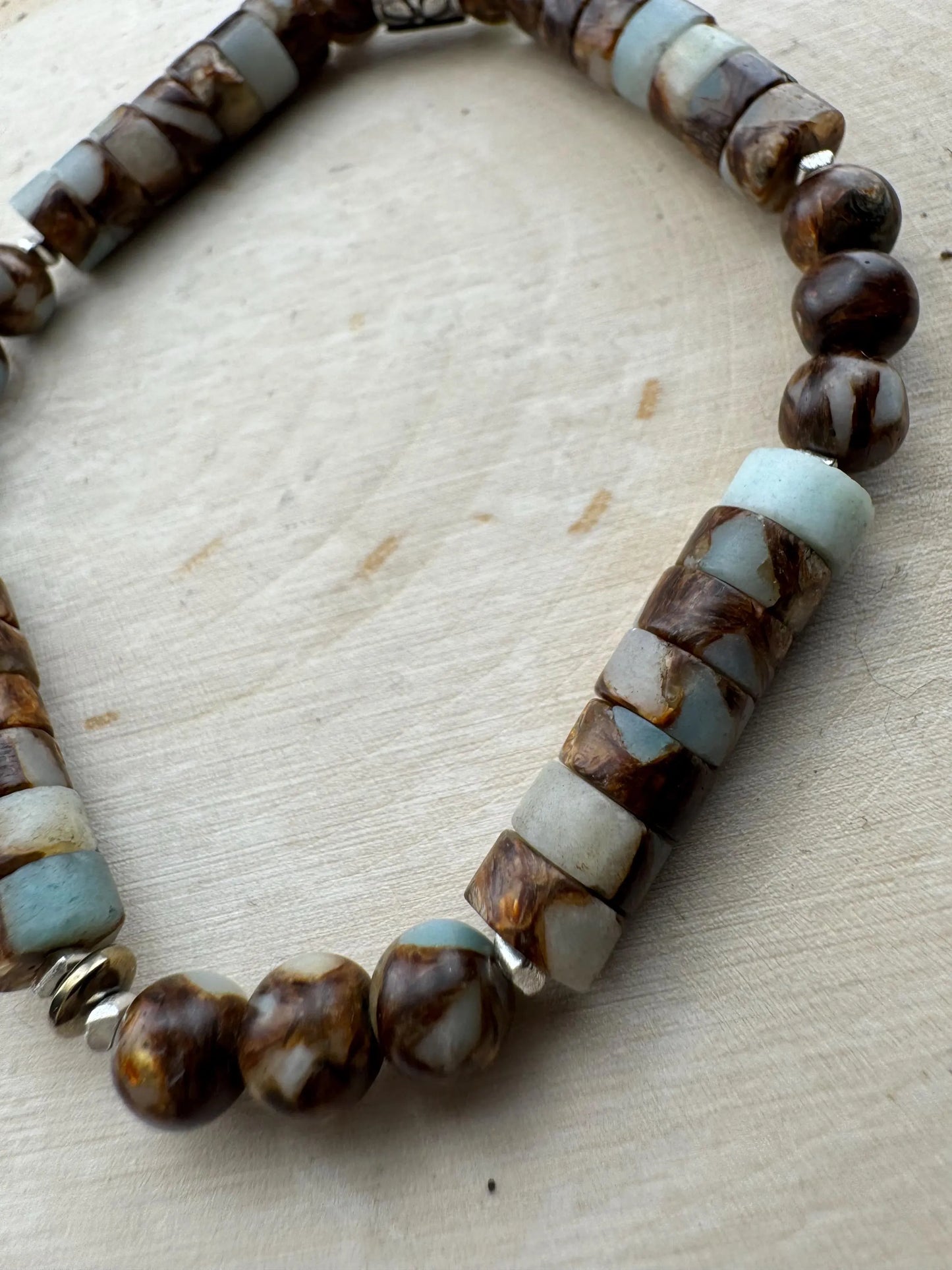 Stretch Impression Jasper Bracelet, Stretch Bracelet, Natural Gemstone Jewelry, Handmade Bracelet