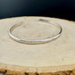 Hammered Sterling Silver Cuff Bracelet: Textured Handmade Jewelry