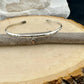 Textured Sterling Silver Cuff Bracelet: Adjustable Statement Jewelry