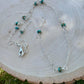Sterling Silver Cable Chain with Turquoise Spacer Necklace, Turquoise Jewelry, Southwestern Style, Gift for Her, Unique Gemstone Necklace