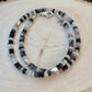 Black Tourmaline Rutilated Quartz Double Wrap Bracelet, Unique Sterling Silver Gemstone Bracelet, Tourmaline Bracelet, Gift Idea