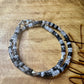 Black Tourmaline Rutilated Quartz Double Wrap Bracelet, Unique Sterling Silver Gemstone Bracelet, Tourmaline Bracelet, Gift Idea