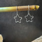 Sterling silver star charm dangle earrings