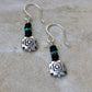 Southwestern Pendant Turquoise Earrings, Onyx Dangle Earrings, Turquoise Dangles, Boho Jewelry, Unique Earrings, Southwest Earrings