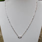 Paperclip Chain Necklace with Charms and Gemstone, Carabiner necklace, Personalized Gift