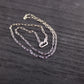 Paperclip Chain Necklace with Charms and Gemstone, Carabiner necklace, Personalized Gift