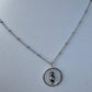 Sterling Silver Satellite Chain Necklace with Navajo Pearls Pendant